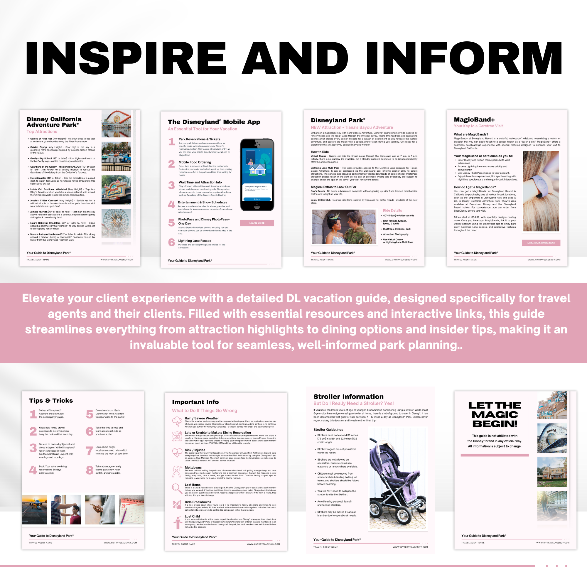 Disneyland Guide Template for Travel Agents | 41 Pages Canva