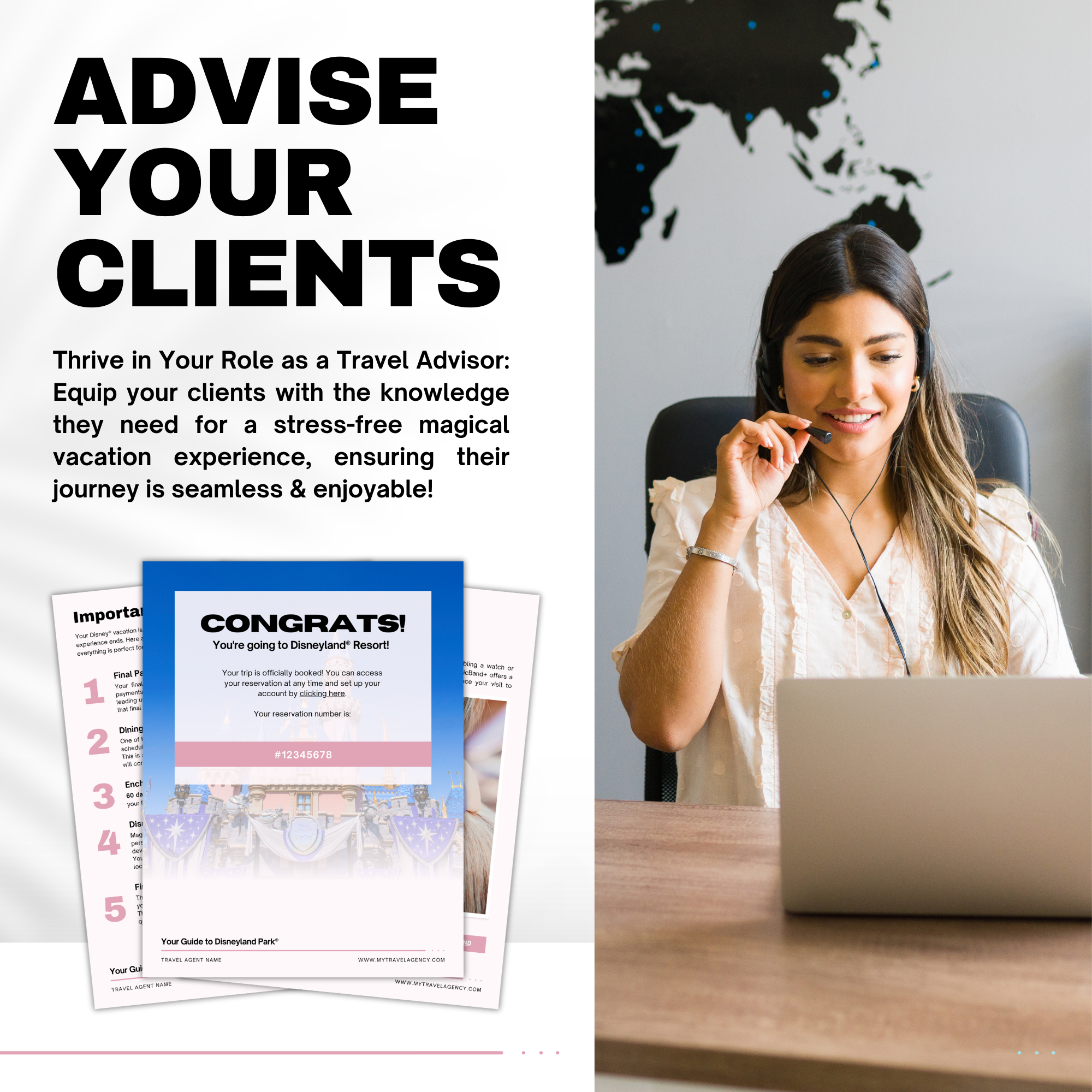 Disneyland Guide Template for Travel Agents | 41 Pages Canva