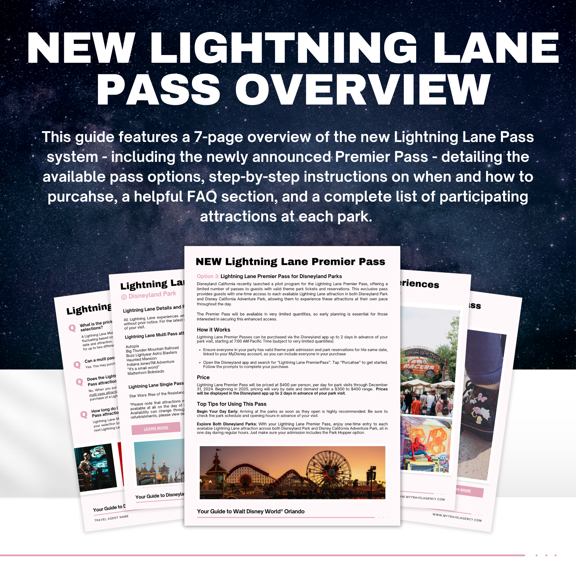 Disneyland Guide Template for Travel Agents | 41 Pages Canva