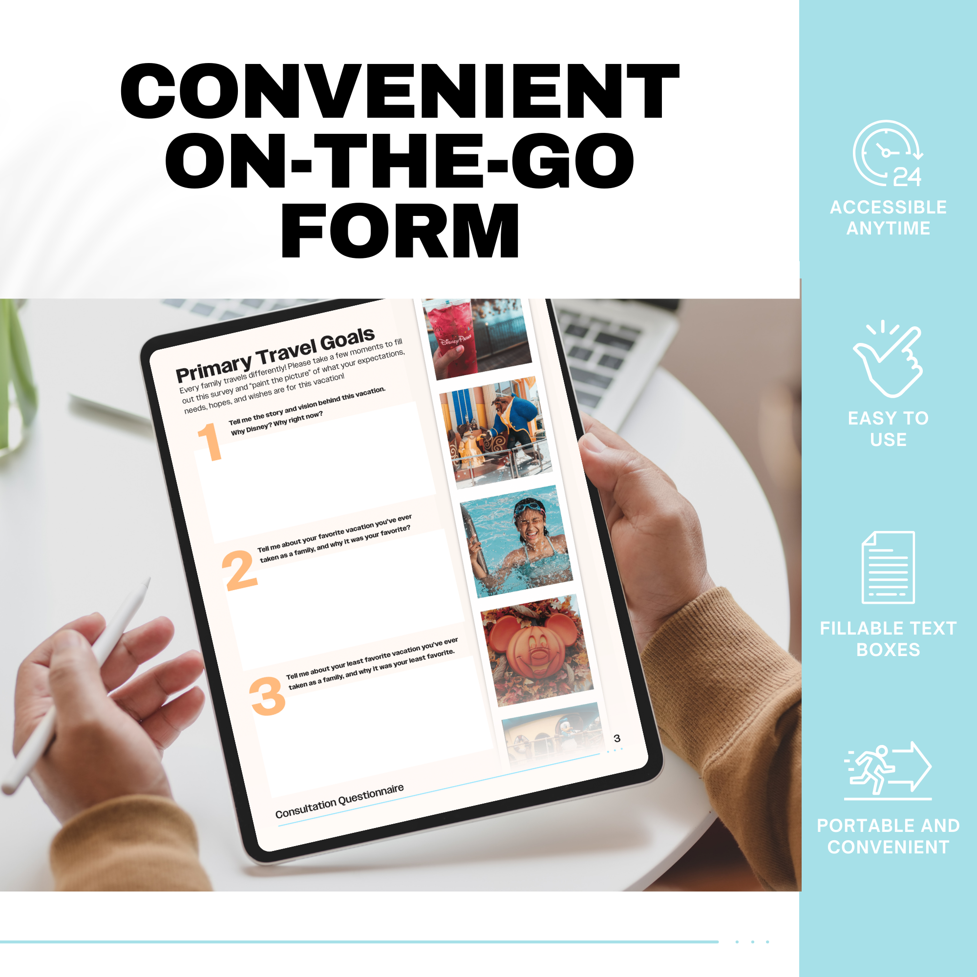 Disney World Travel Agent Client Questionnaire Template