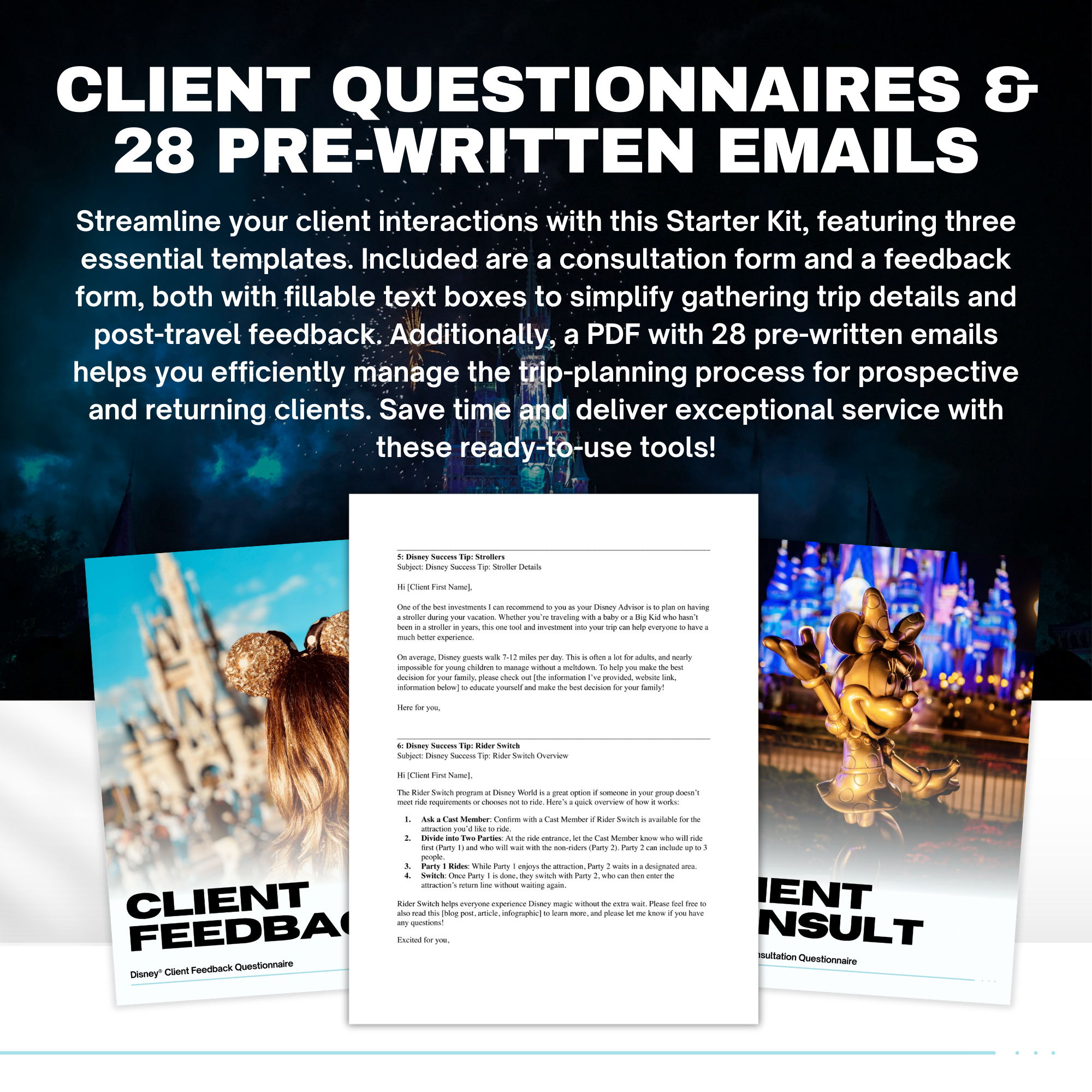 Disney World Travel Agent Template Bundle & Starter Kit