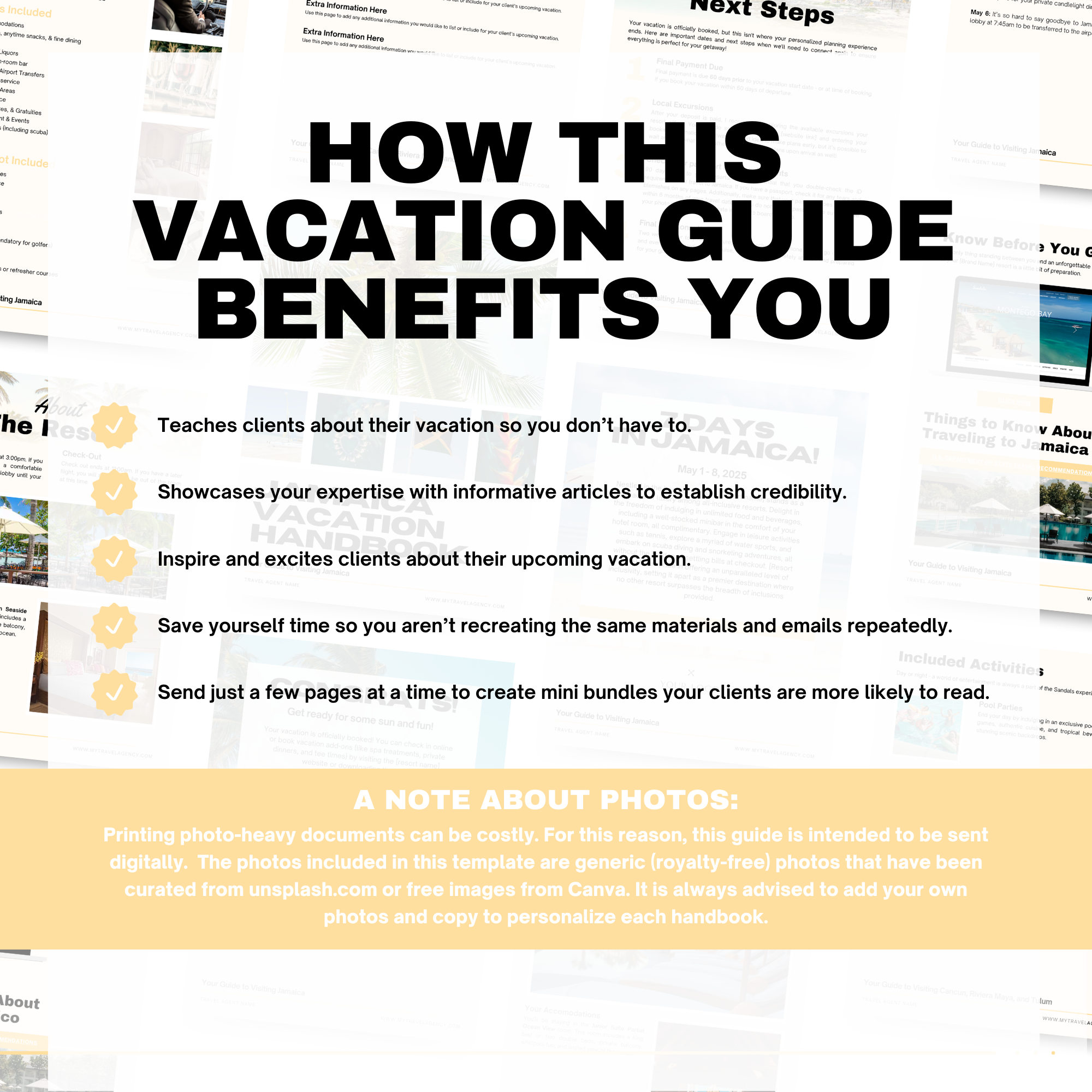 Jamaica Resort Guide Template for Travel Agents | Canva
