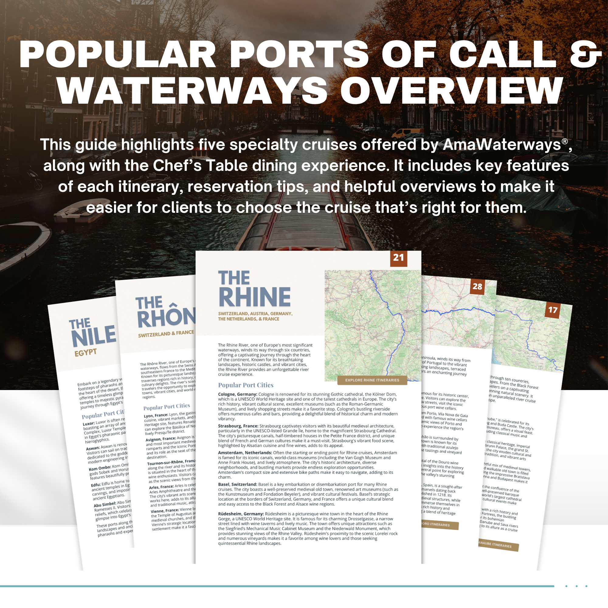 AmaWaterways River Cruise Client Guide Template | Digital