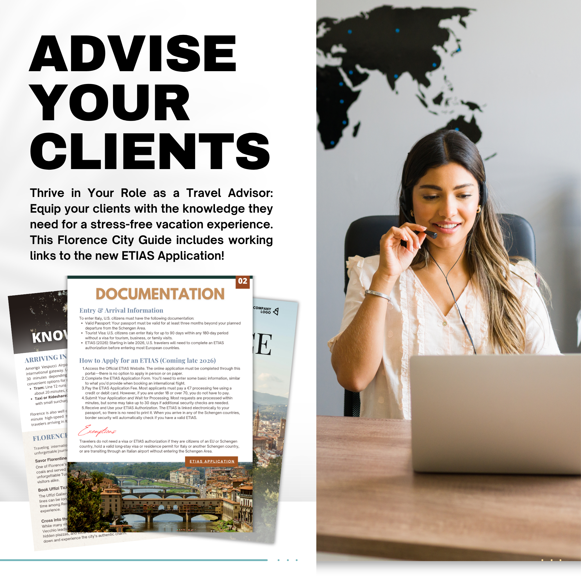 Florence Italy Travel Agent City Guide Template | Canva Template