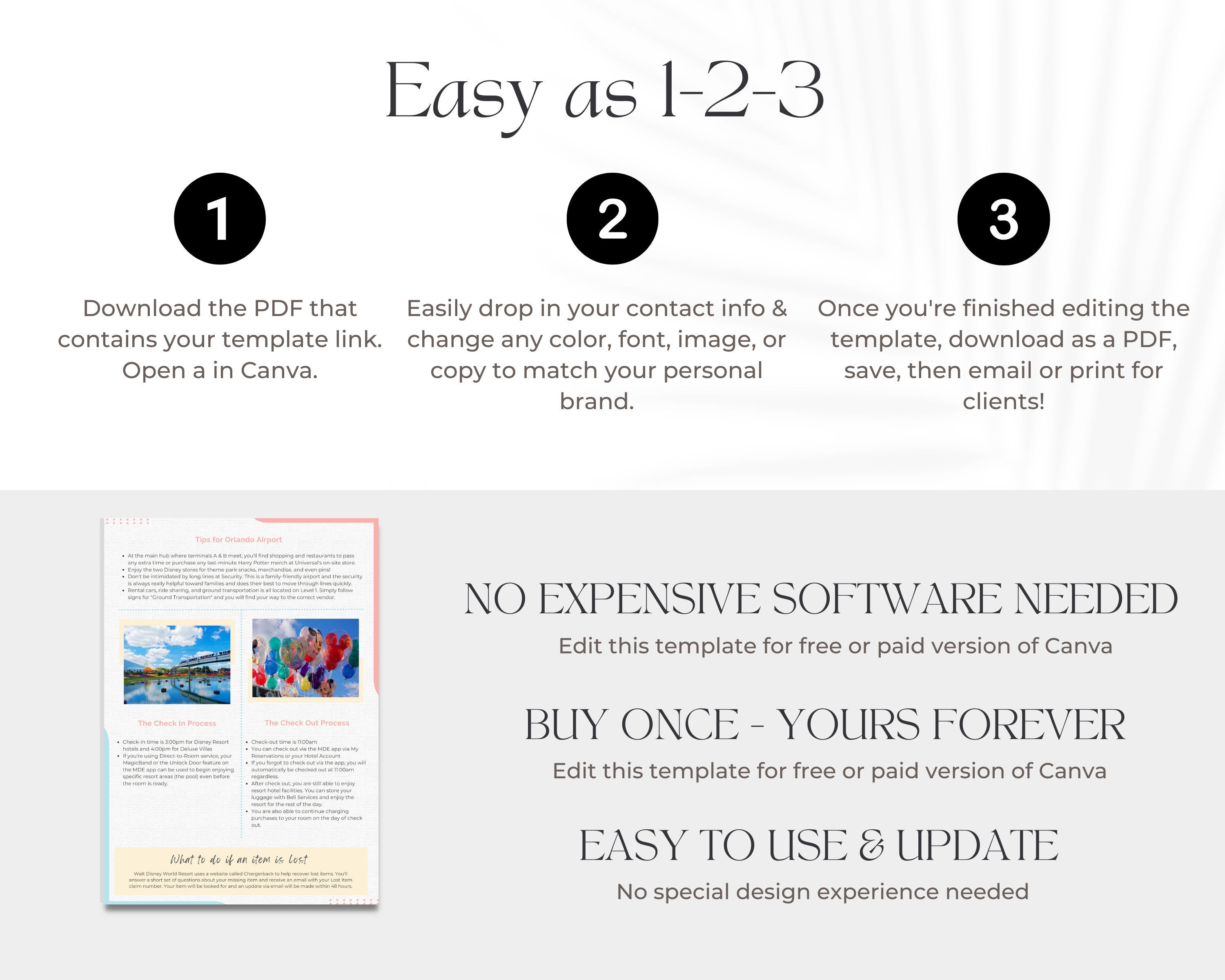 Travel Agent Tips Template, Travel Agent Template