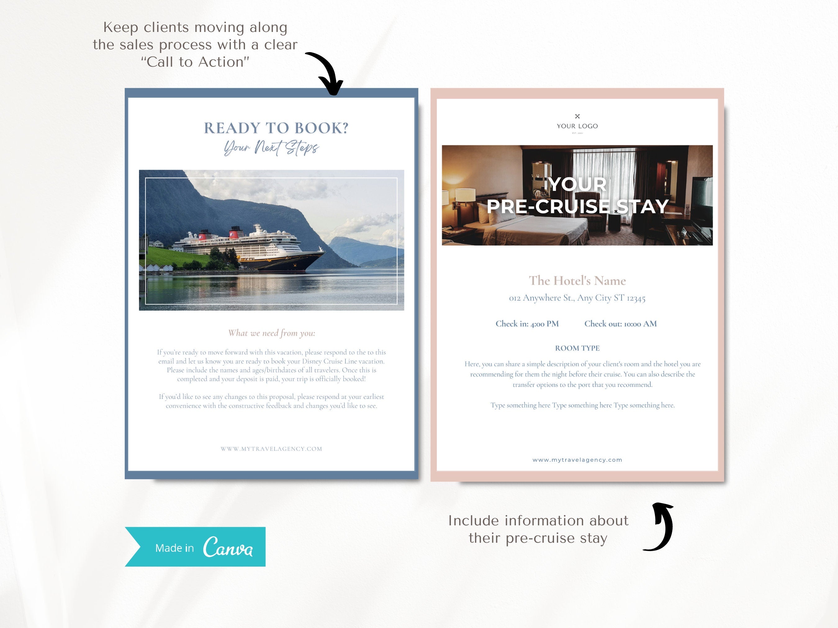 DCL Proposal Template, Modern Travel Agent Template, Cruise Proposal Template