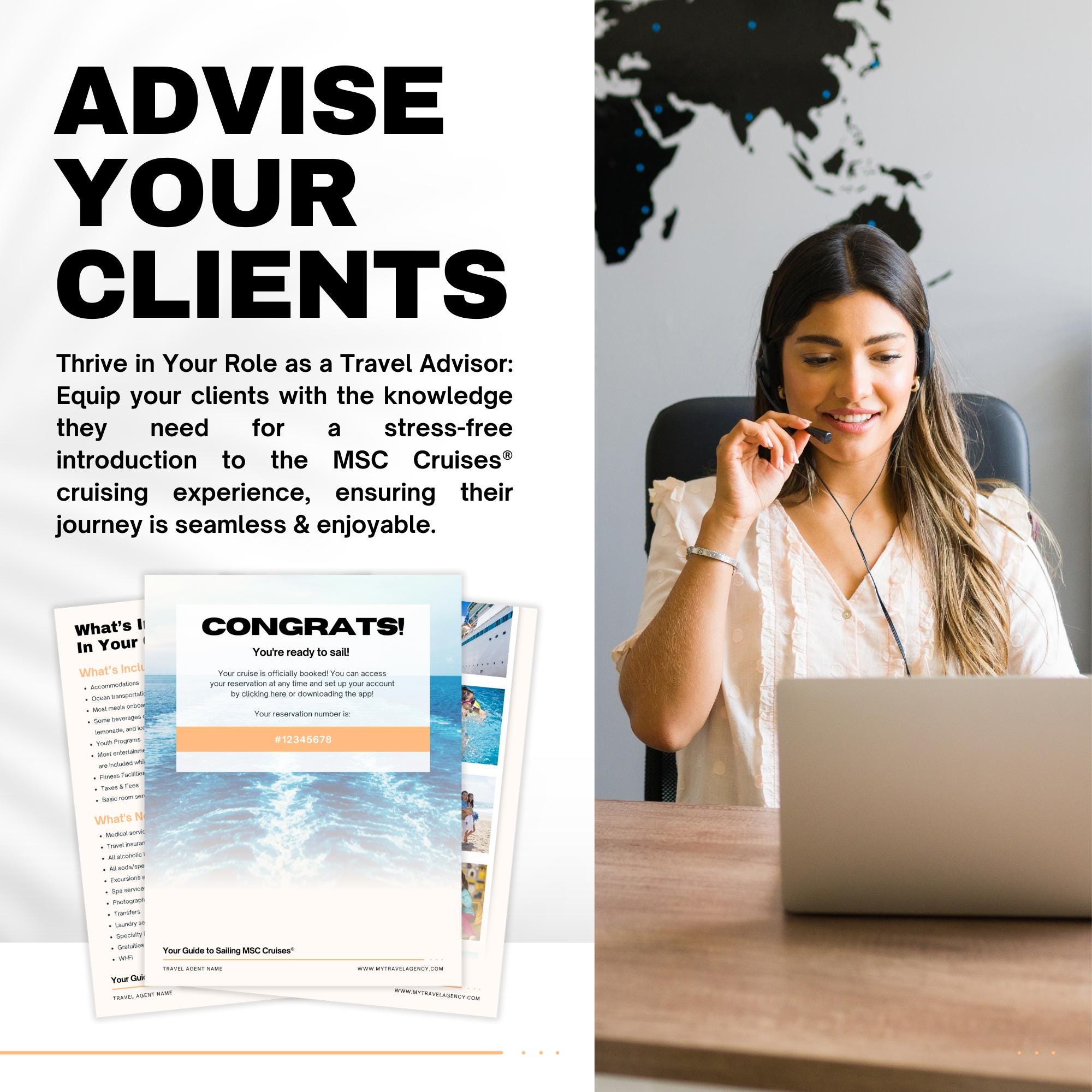 MSC Cruise Client Handbook - 25pg Travel Agent Template