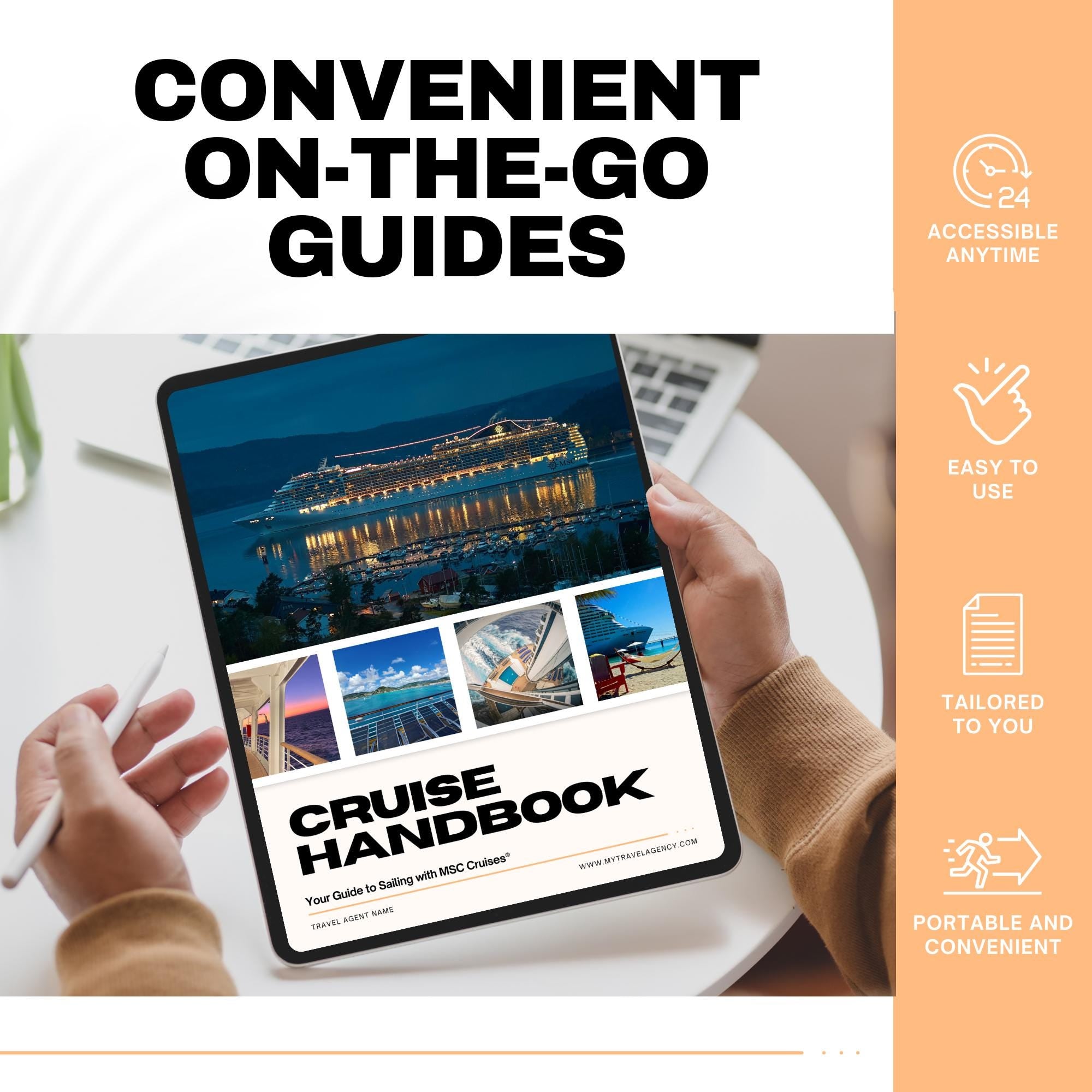 MSC Cruise Client Handbook - 25pg Travel Agent Template