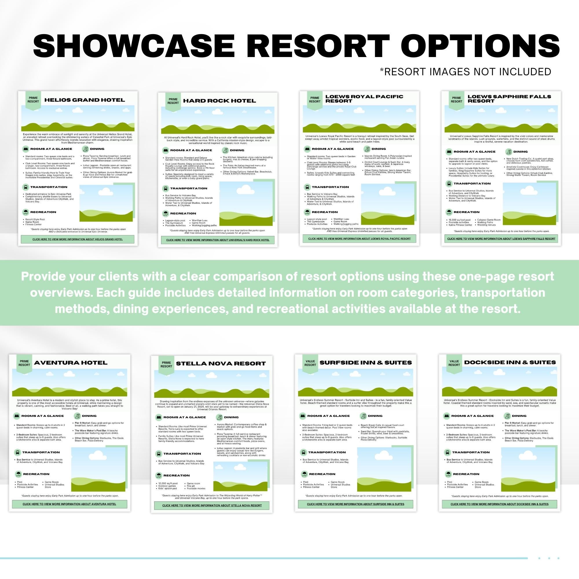 Universal Orlando Travel Agent Template Kit & Social Pack