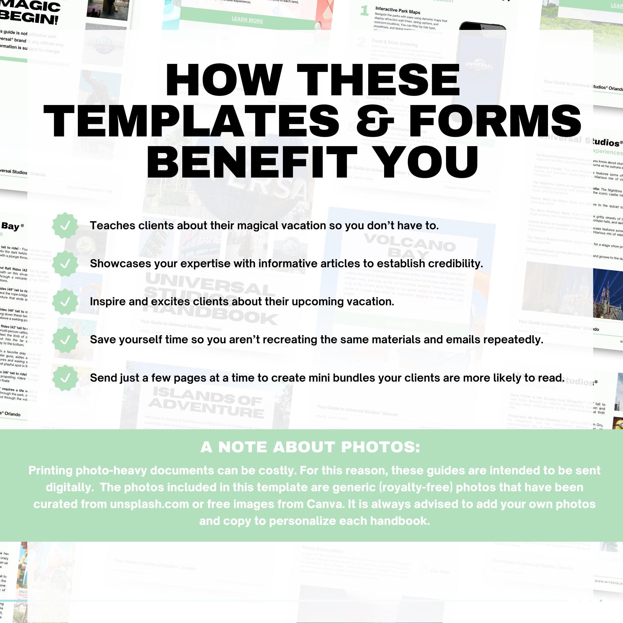 Universal Orlando Travel Agent Template Kit & Social Pack