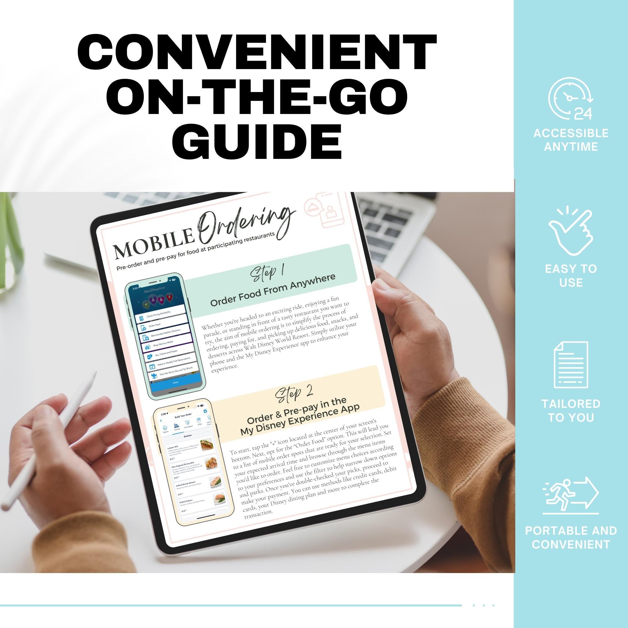Mobile Order Template, Travel Agent Template
