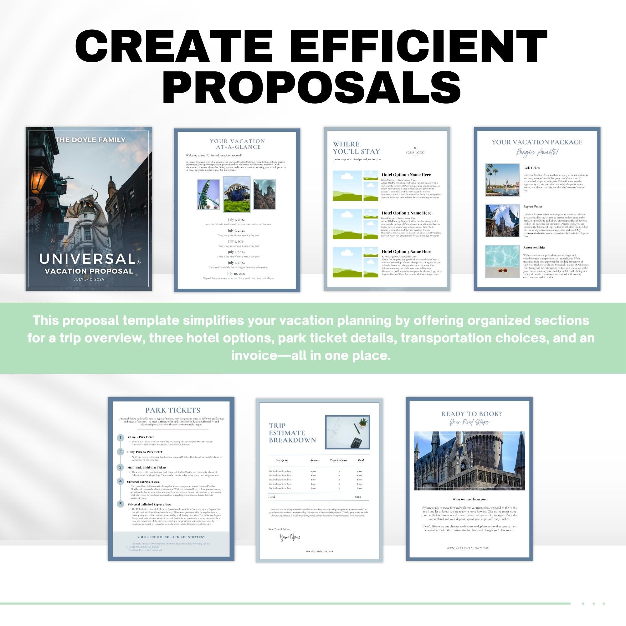 Universal Orlando Travel Agent Template Kit & Social Pack