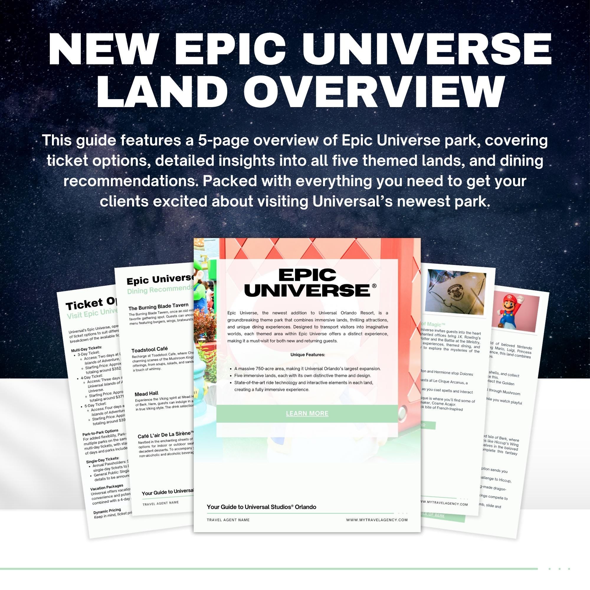 Universal Orlando Travel Agent Template Kit & Social Pack