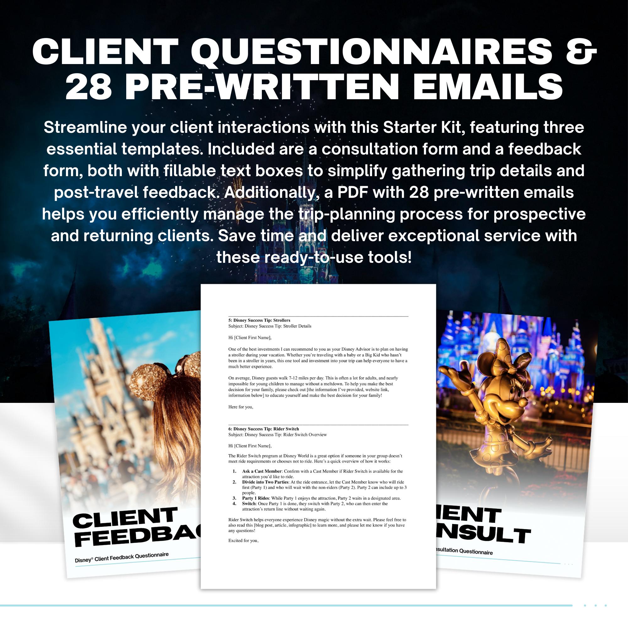 Disney World Travel Agent Template Bundle & Starter Kit