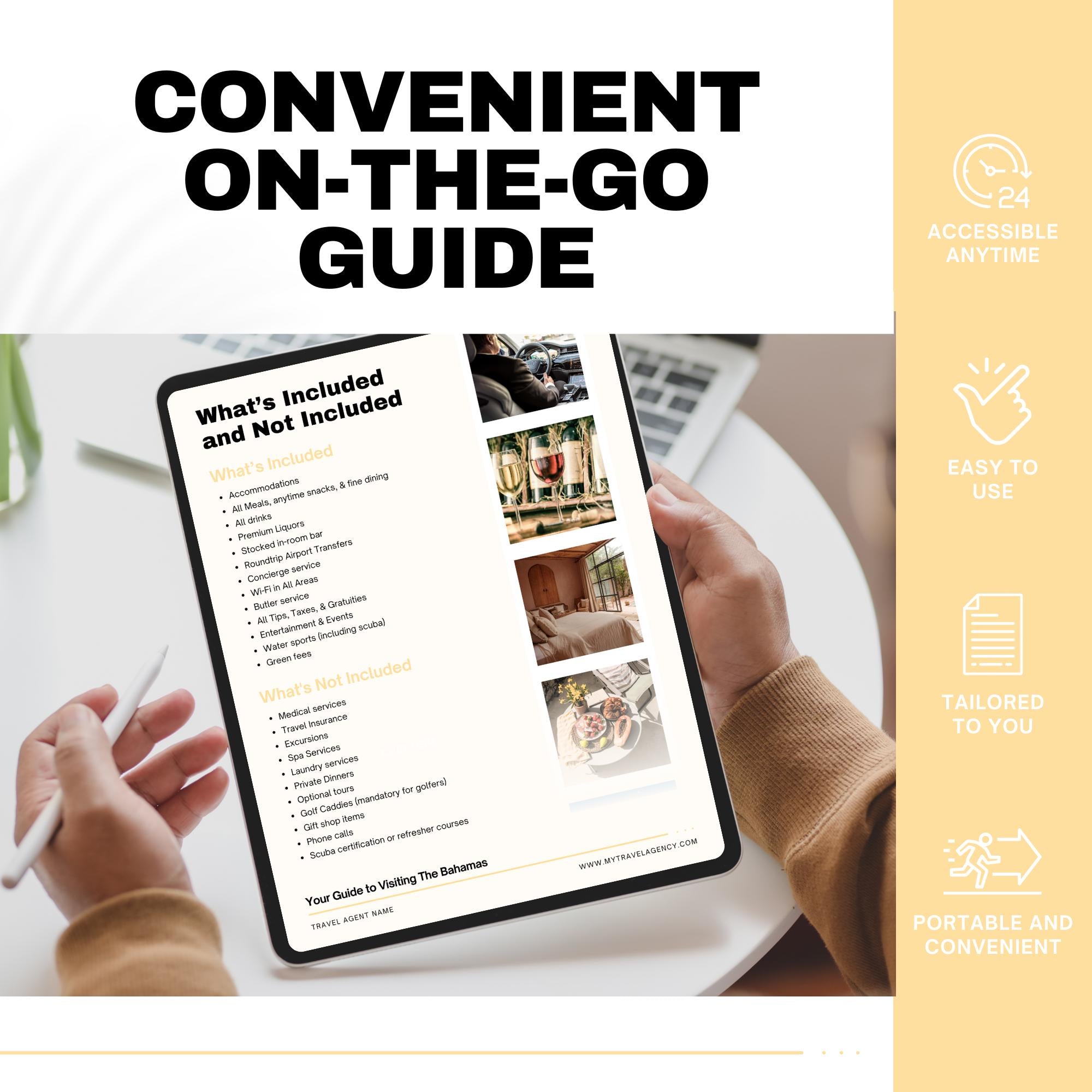 Bahamas Resort Handbook Template, Travel Agent Template, Resort Guide
