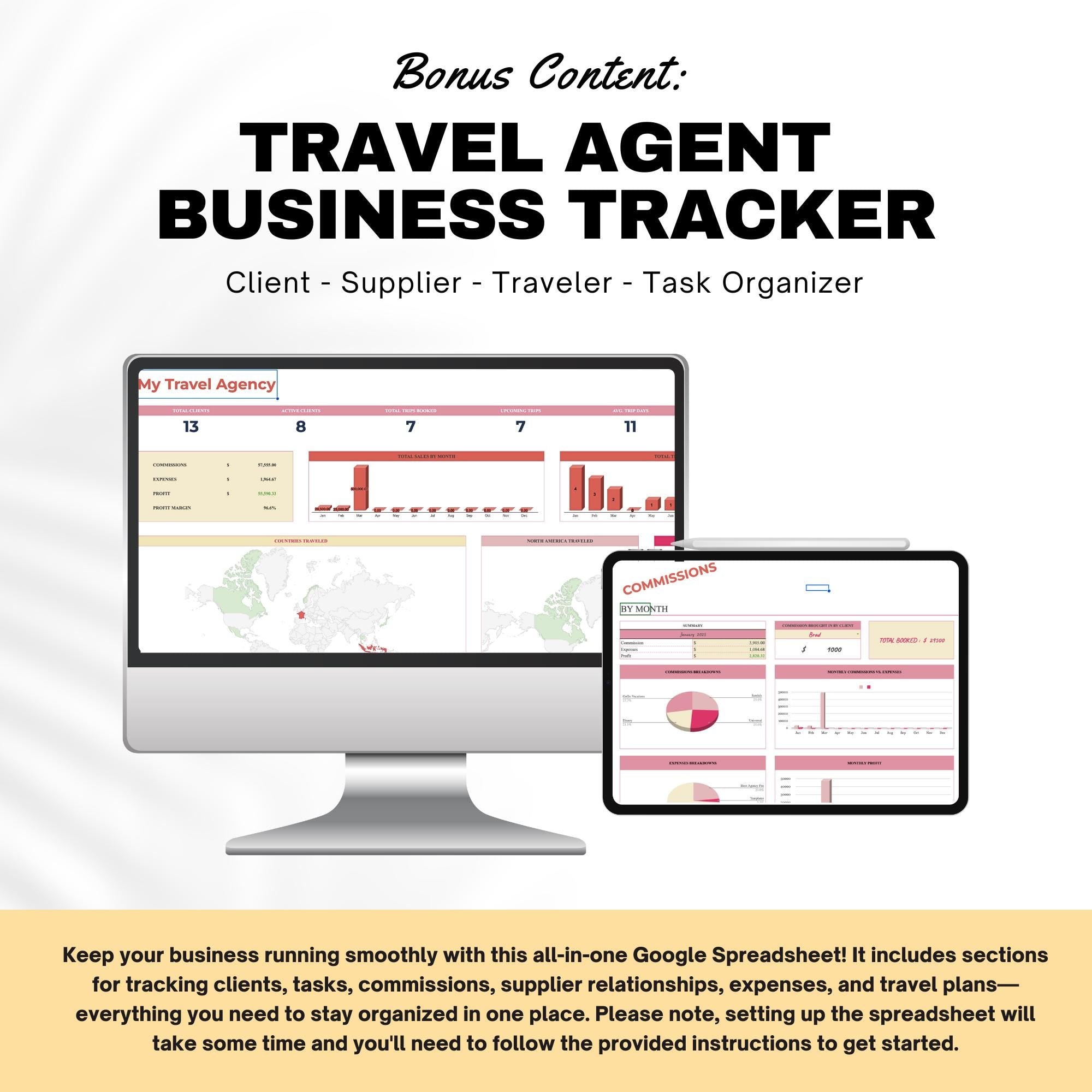 Travel Agent Starter Kit, Travel Agent Templates, Vacation Packing List
