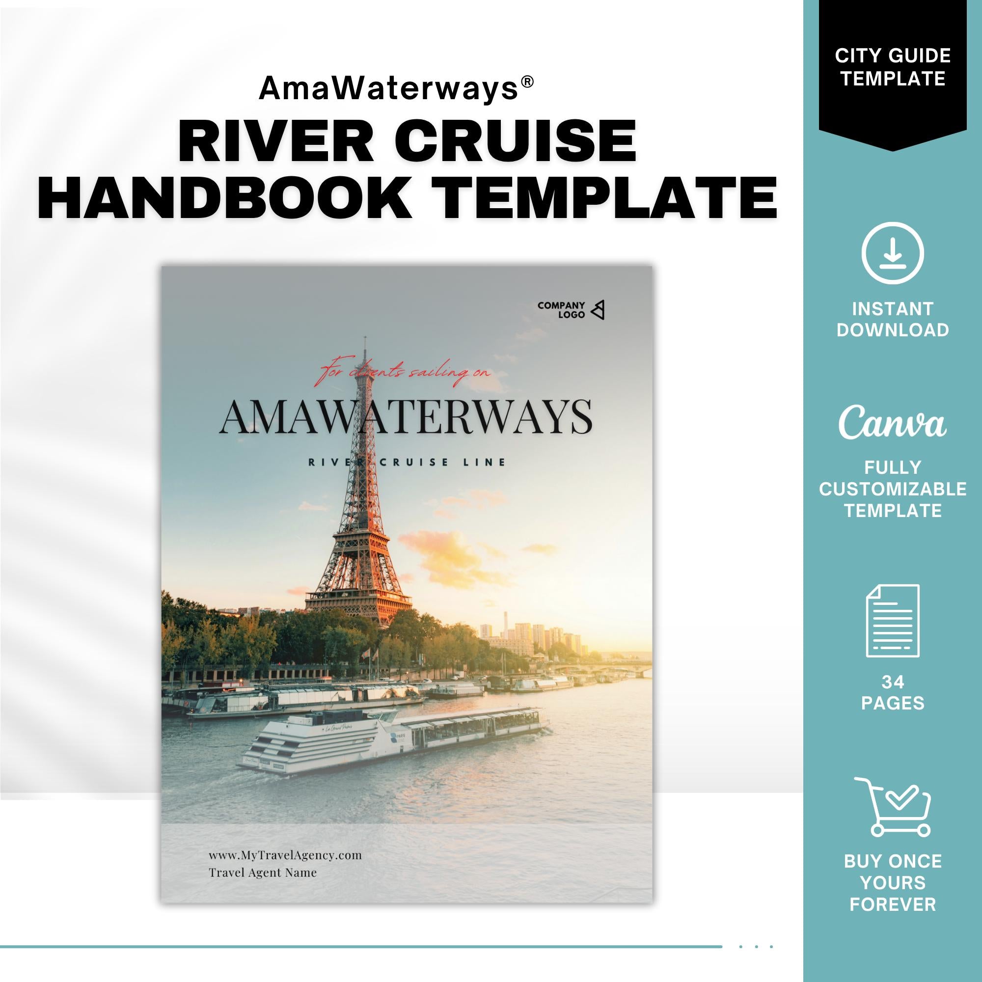 AmaWaterways River Cruise Client Guide Template | Digital