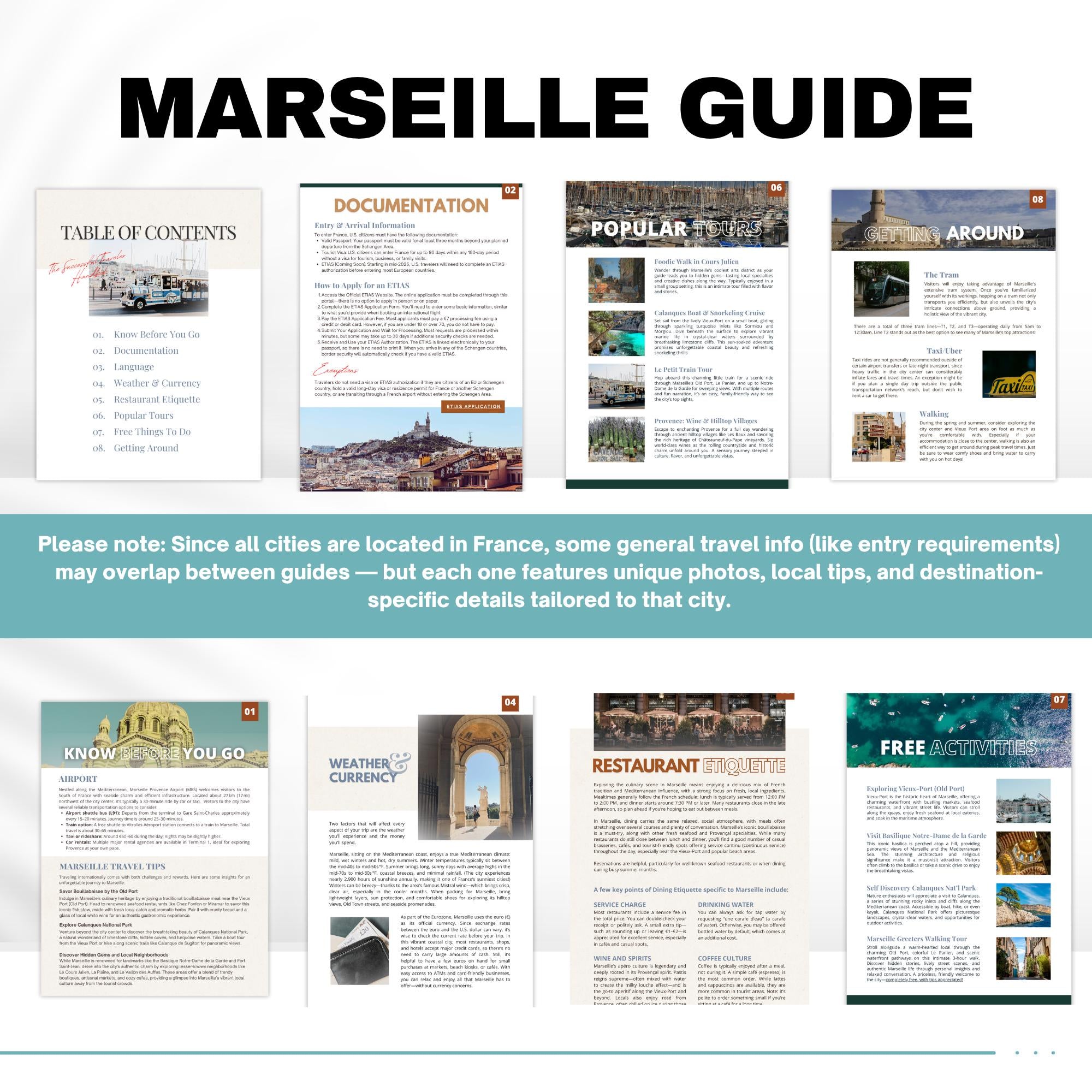 France 4-City Travel Guide Bundle for Travel Agents