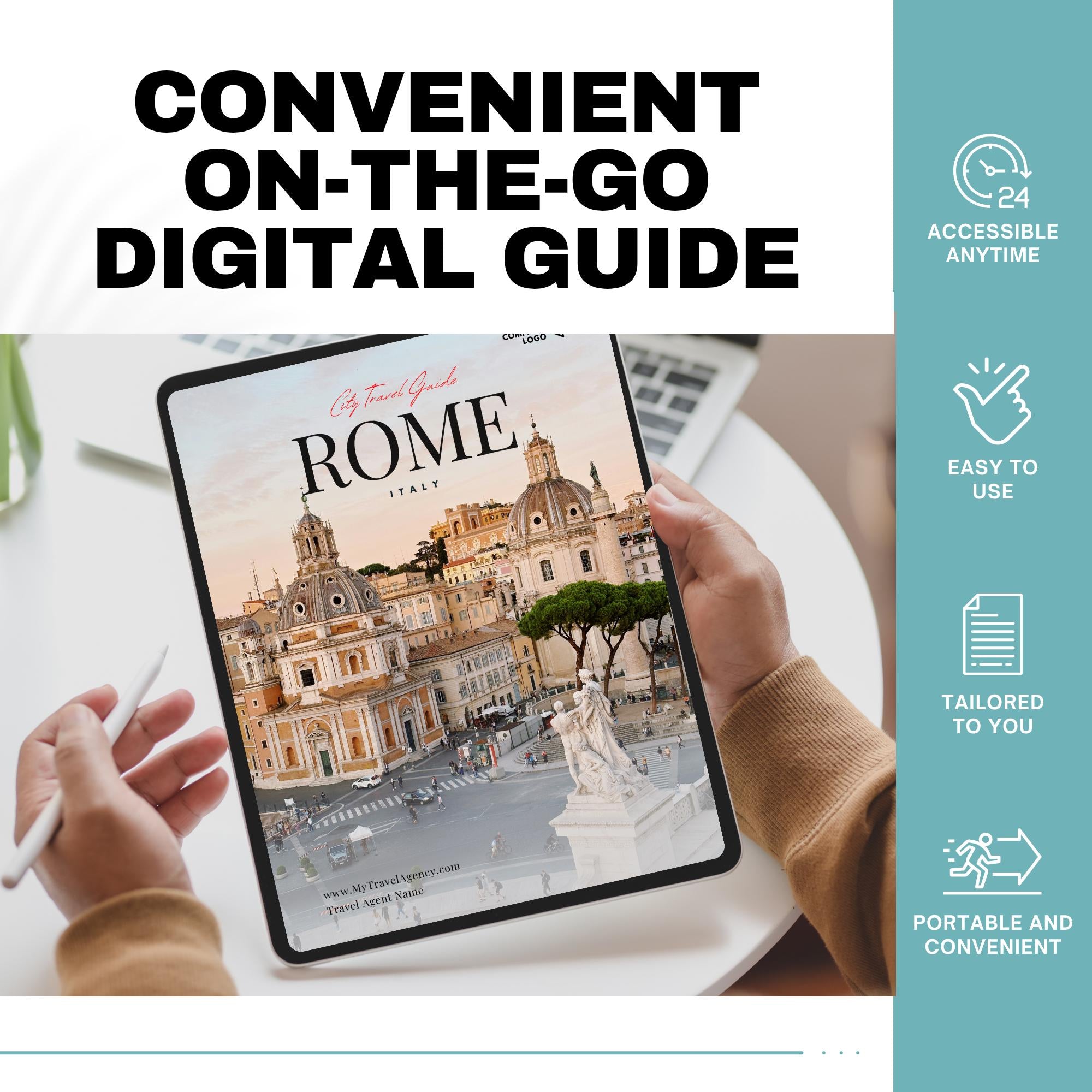 Rome Travel Agent City Guide | Professional Template