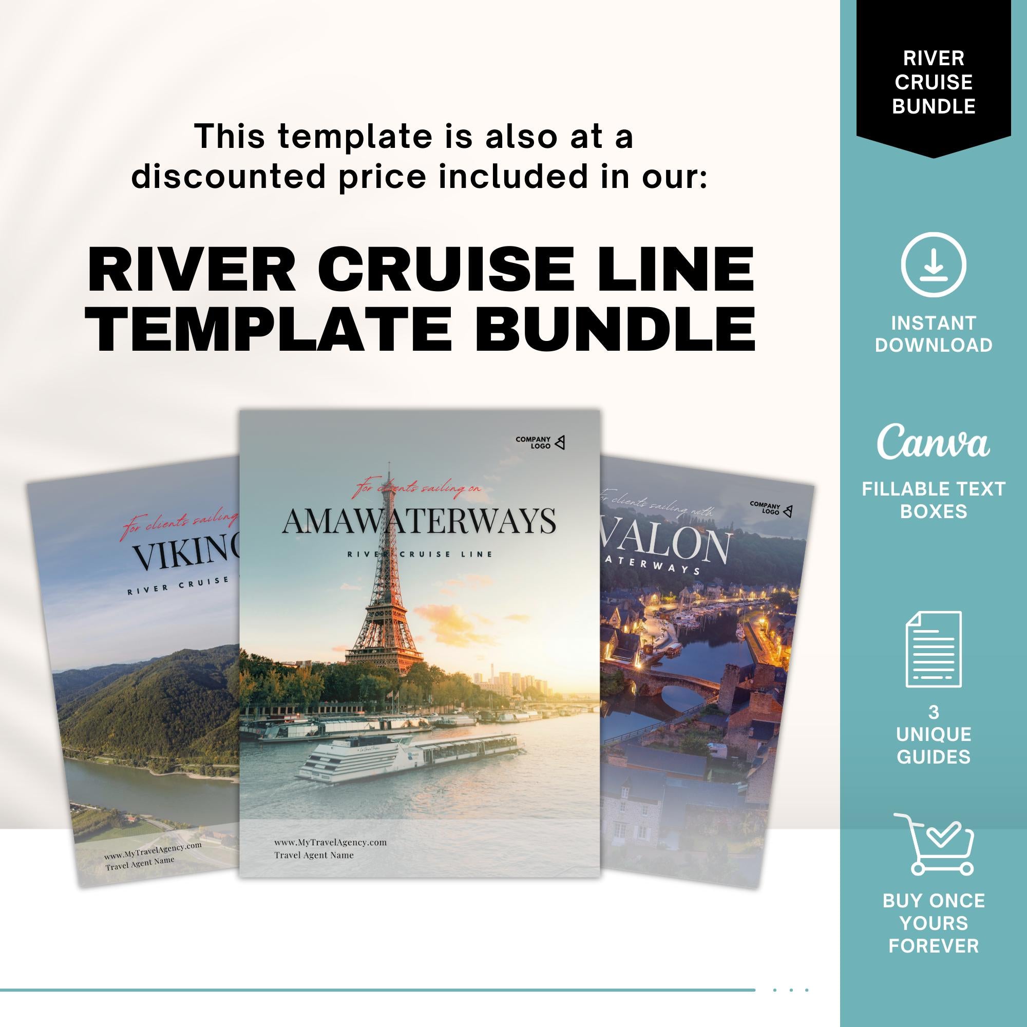 AmaWaterways River Cruise Client Guide Template | Digital