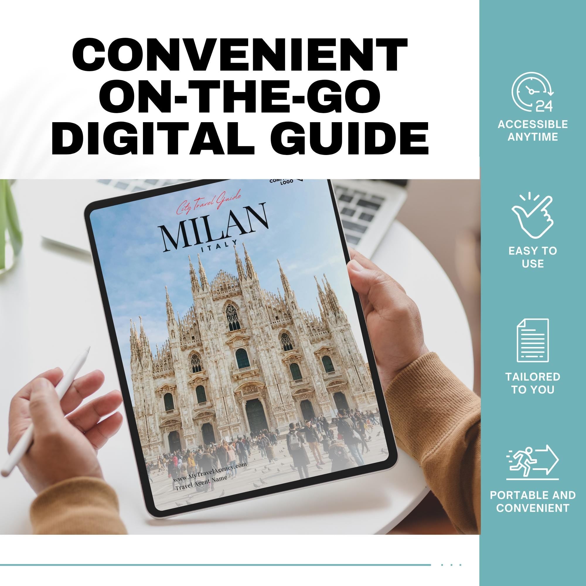 Milan Italy City Guide, Travel Agent Template, Italy Travel Guide