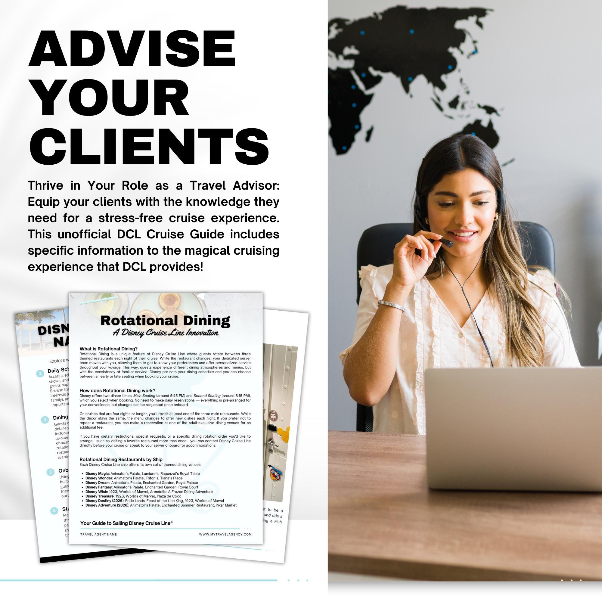 DCL Cruise Line Client Handbook - 94pg Travel Agent Template