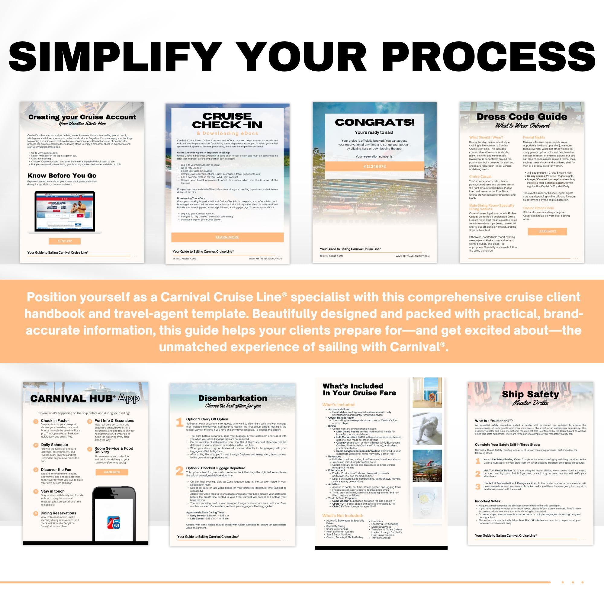 Carnival Cruise Line Client Handbook - Travel Agent Guide