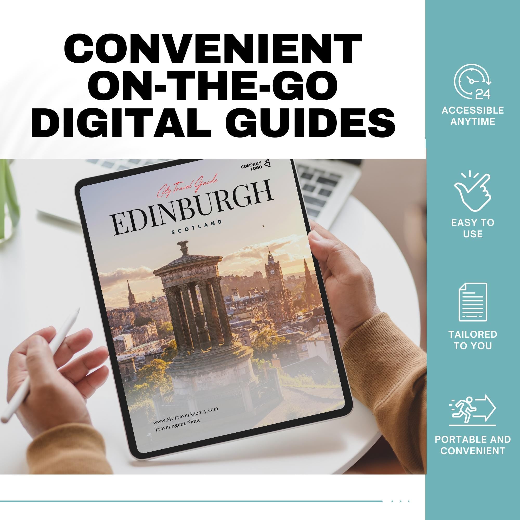Edinburgh Travel Agent City Guide | Professional Template