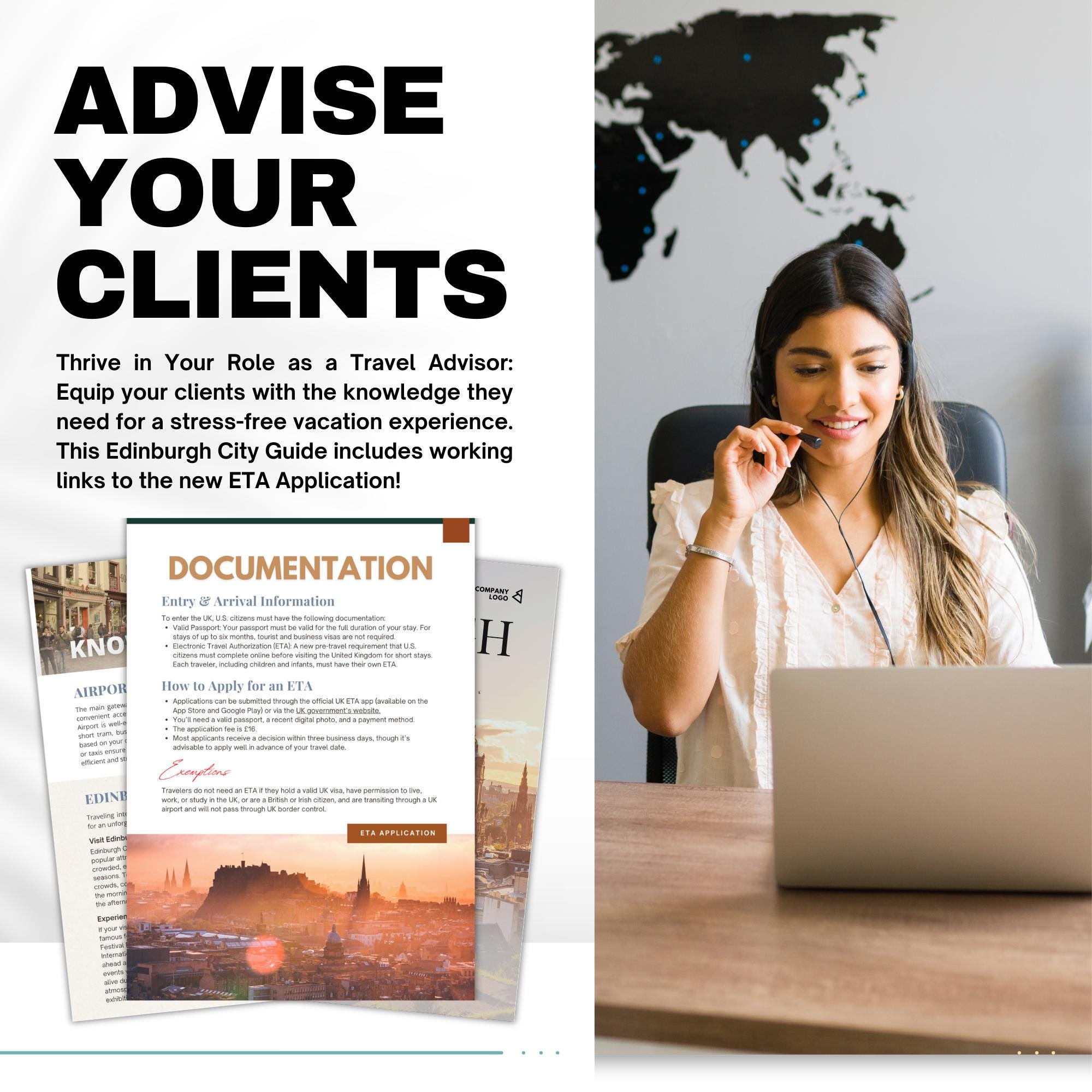 Edinburgh Travel Agent City Guide | Professional Template