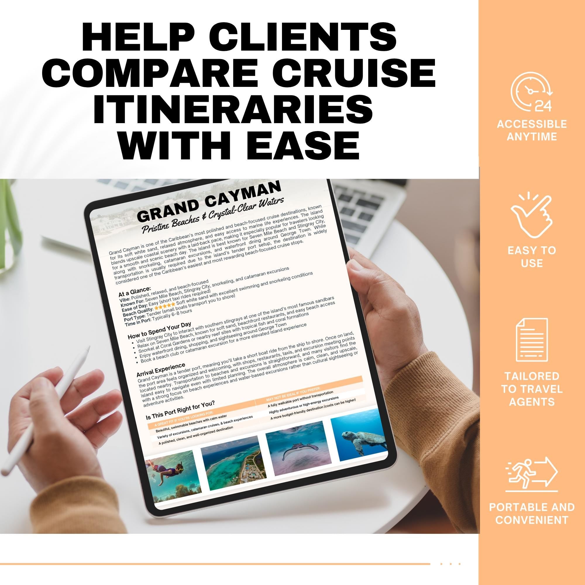 Western Caribbean Cruise Port Guide Bundle for Travel Agents | 9 Cruise Destinations | Western Caribbean Cruise Guide