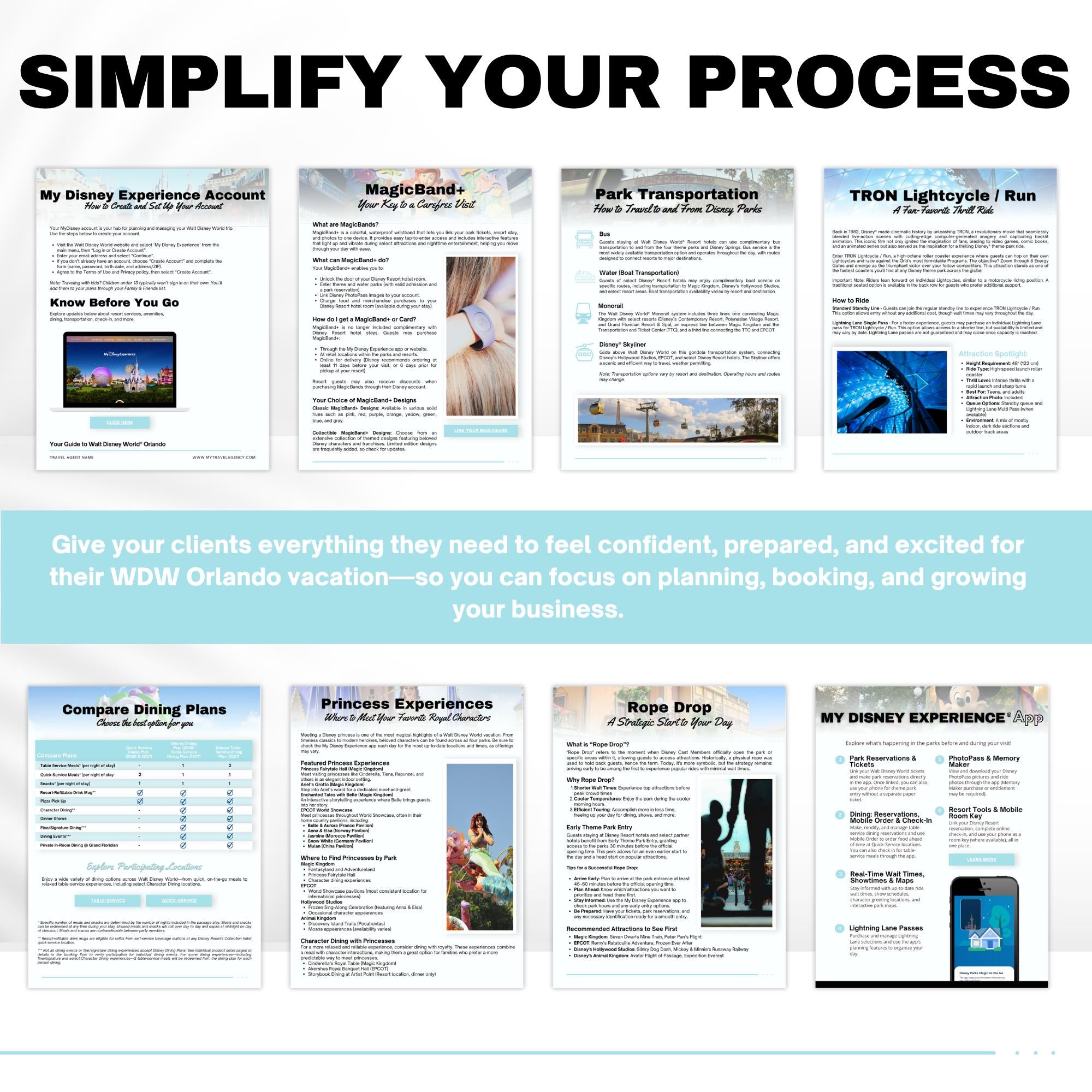 Disney World Travel Agent Template Bundle & Starter Kit