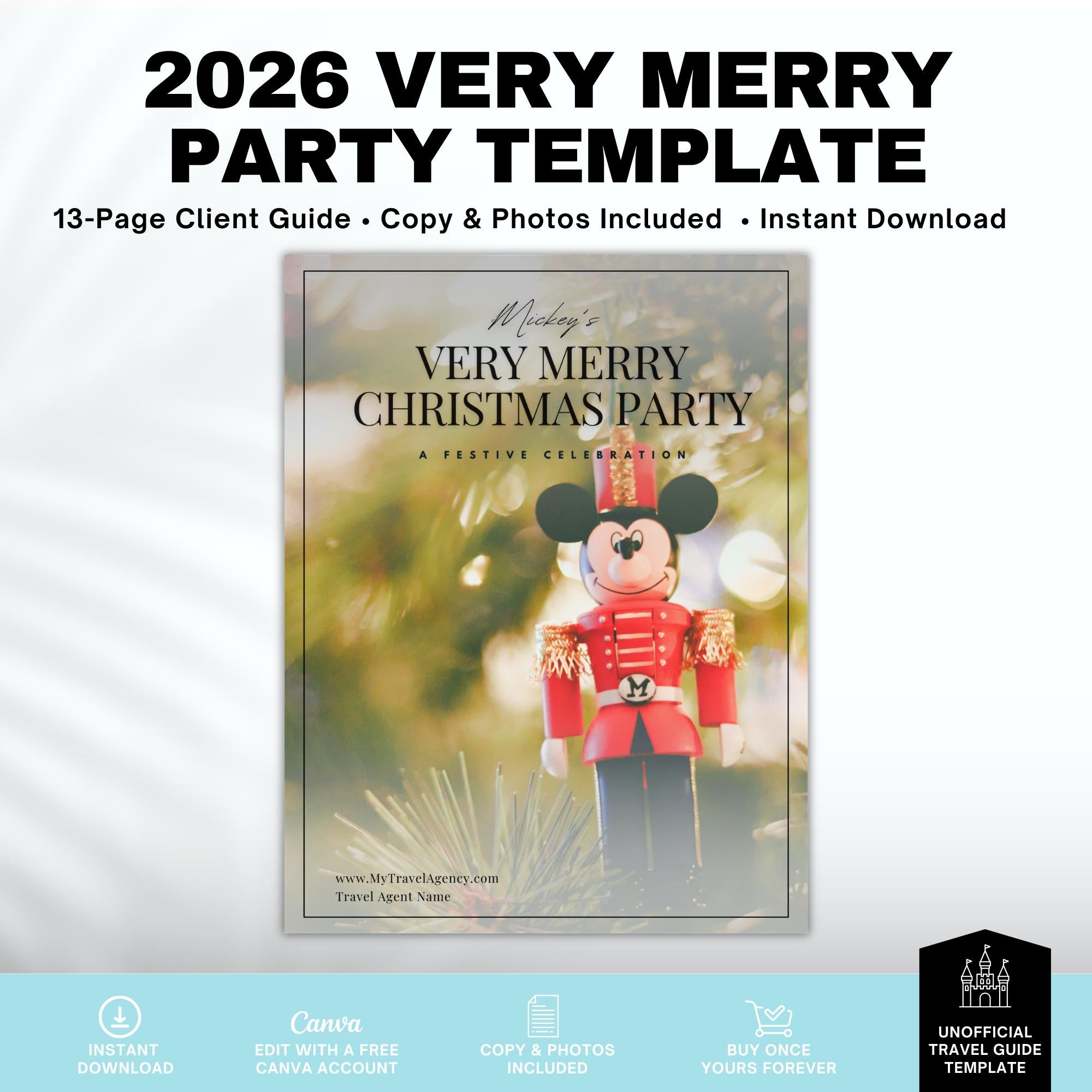 Mickey's Very Merry Christmas Party Guide for Travel Agents