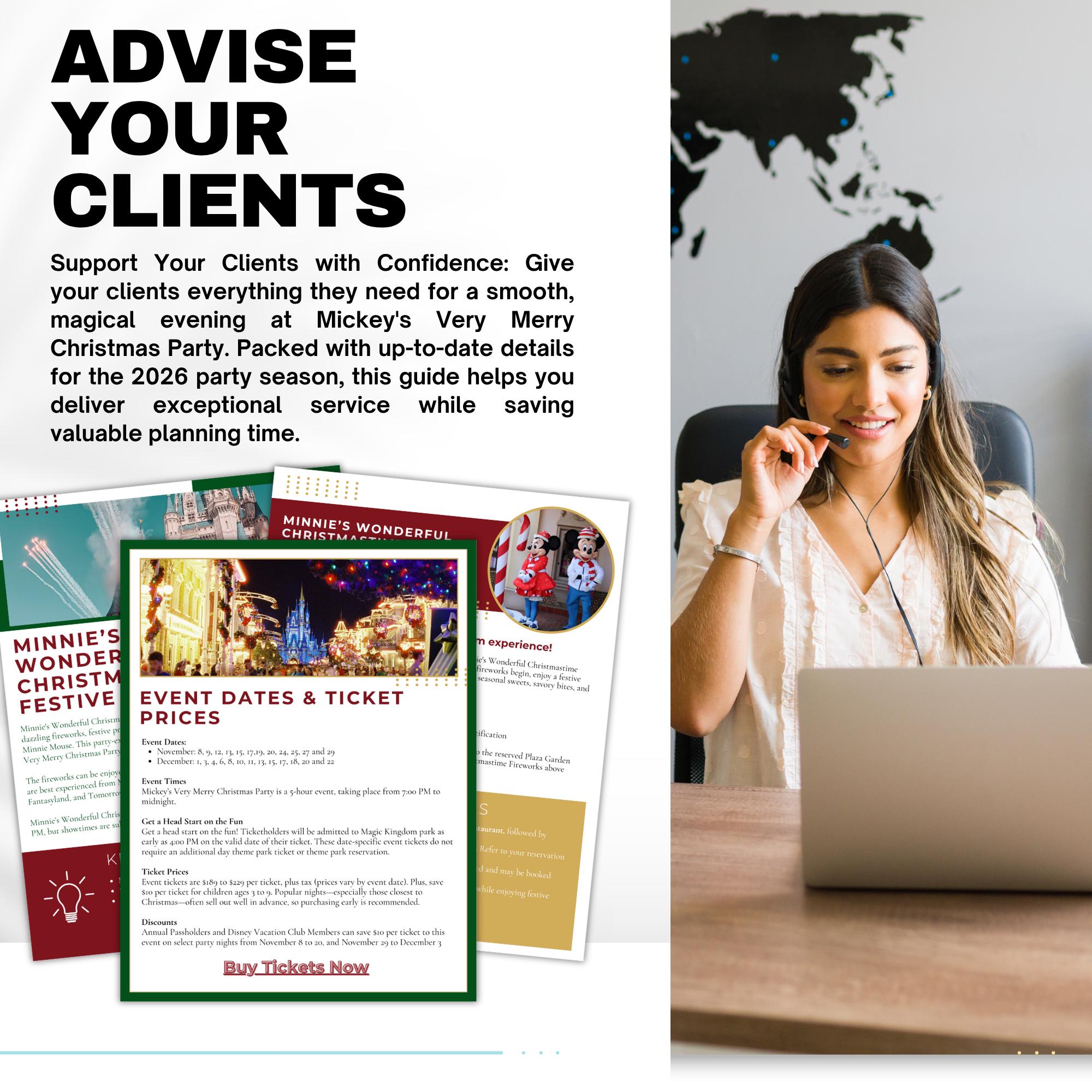 Mickey's Very Merry Christmas Party Guide for Travel Agents
