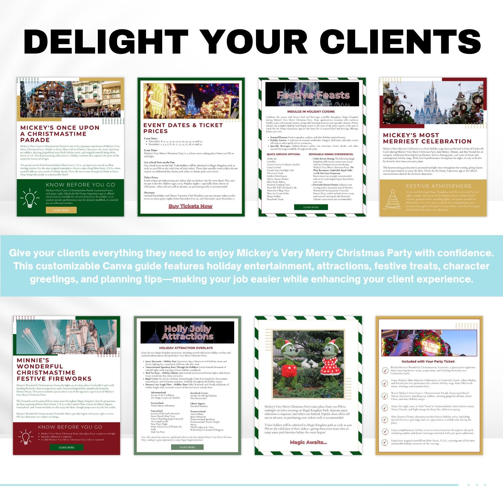 Disney World Holiday Party Guide Bundle - MNSSHP & MVMCP