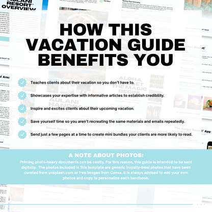 Hawaii Resort Guide: Travel Agent's Essential Templates