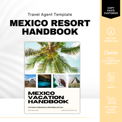 Mexico Resort Vacation Guide Template for Travel Agents