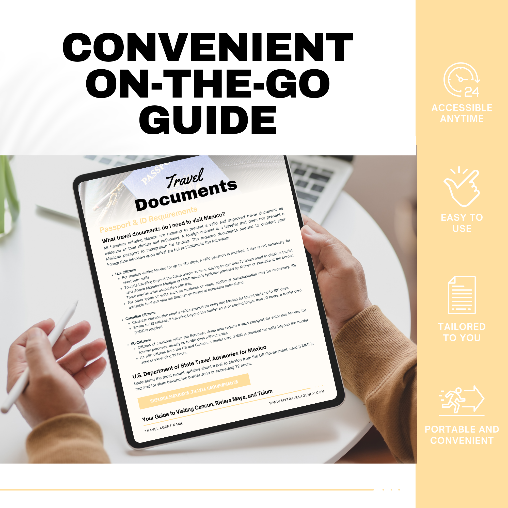 Mexico Resort Vacation Guide Template for Travel Agents