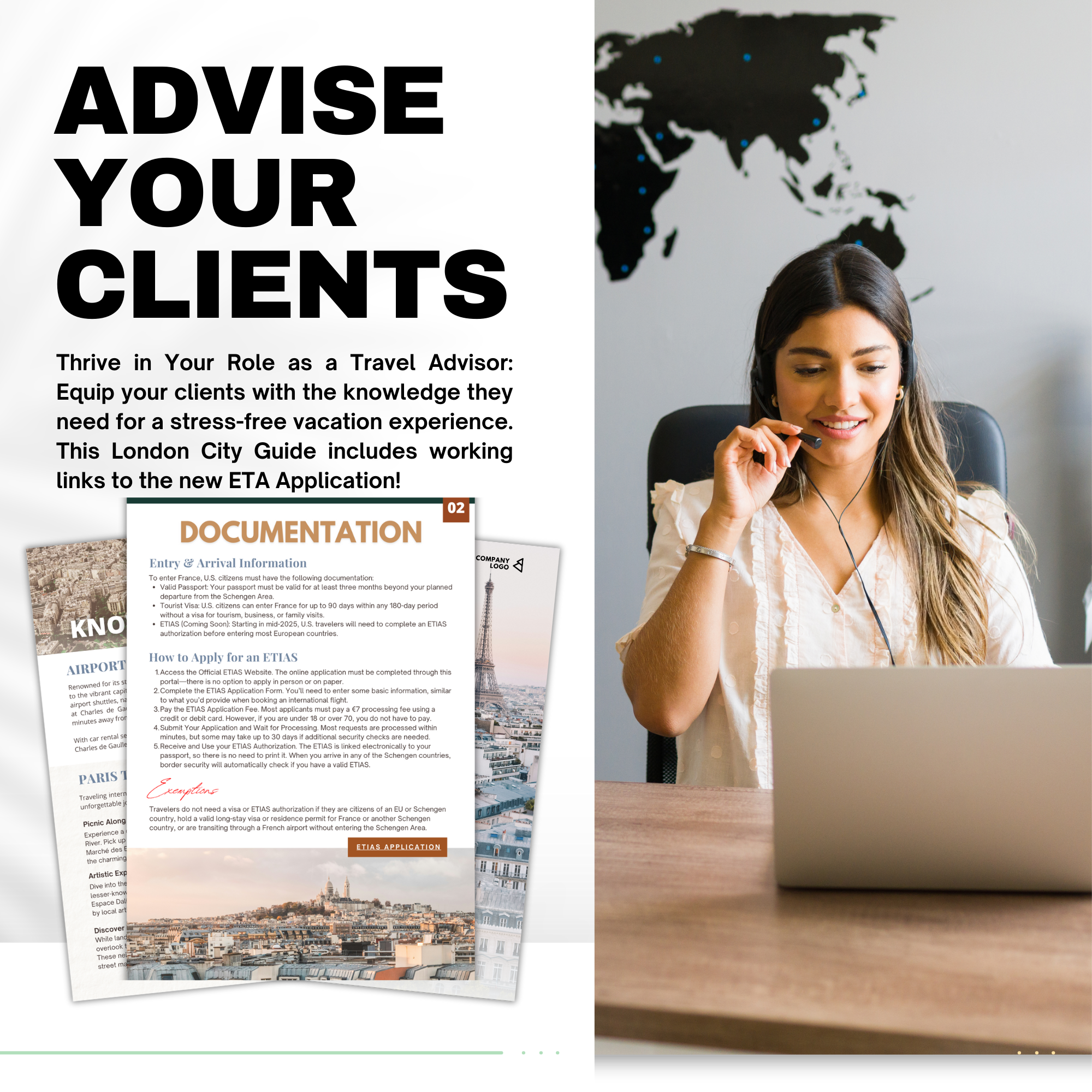 Paris Travel Agent City Guide Template | Canva Template
