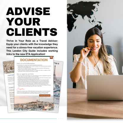 Paris Travel Agent City Guide Template | Canva Template