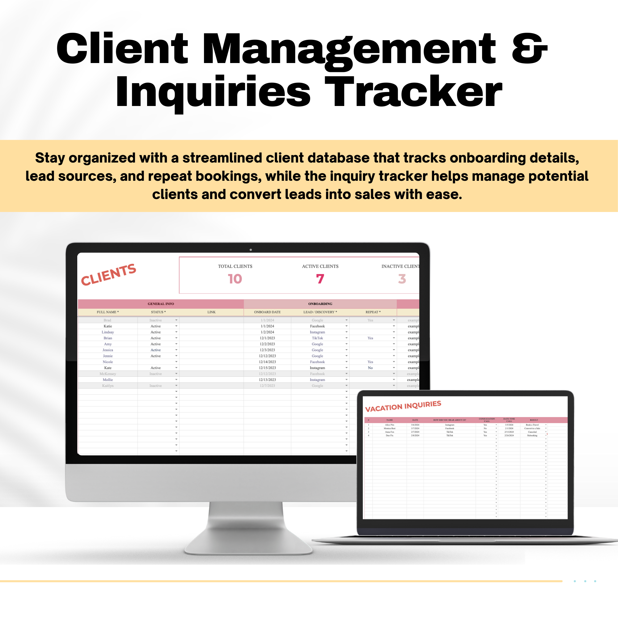 Travel Agent Business Tracker