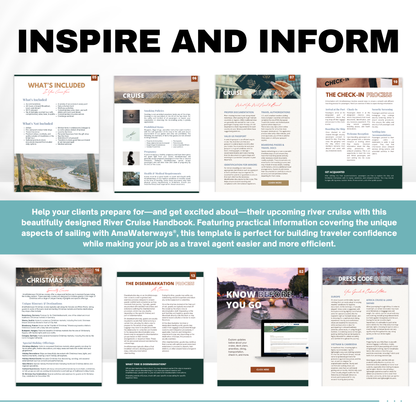 AmaWaterways River Cruise Client Guide Template | Digital