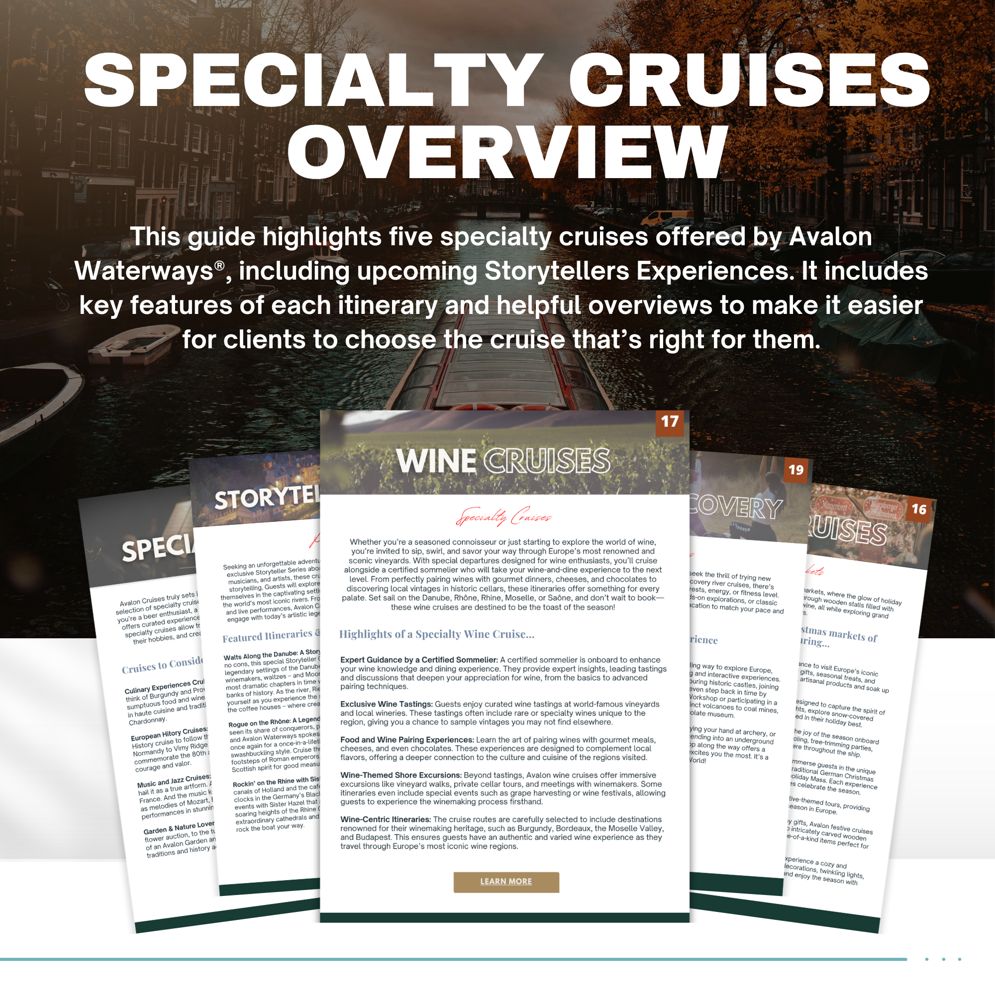 Avalon River Cruise Guide: 34-Page Travel Agent Template