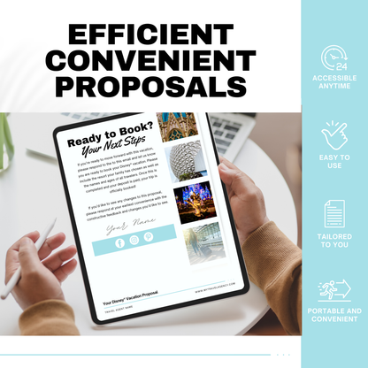 Disney World Travel Agent Proposal Template | 8-Page Canva