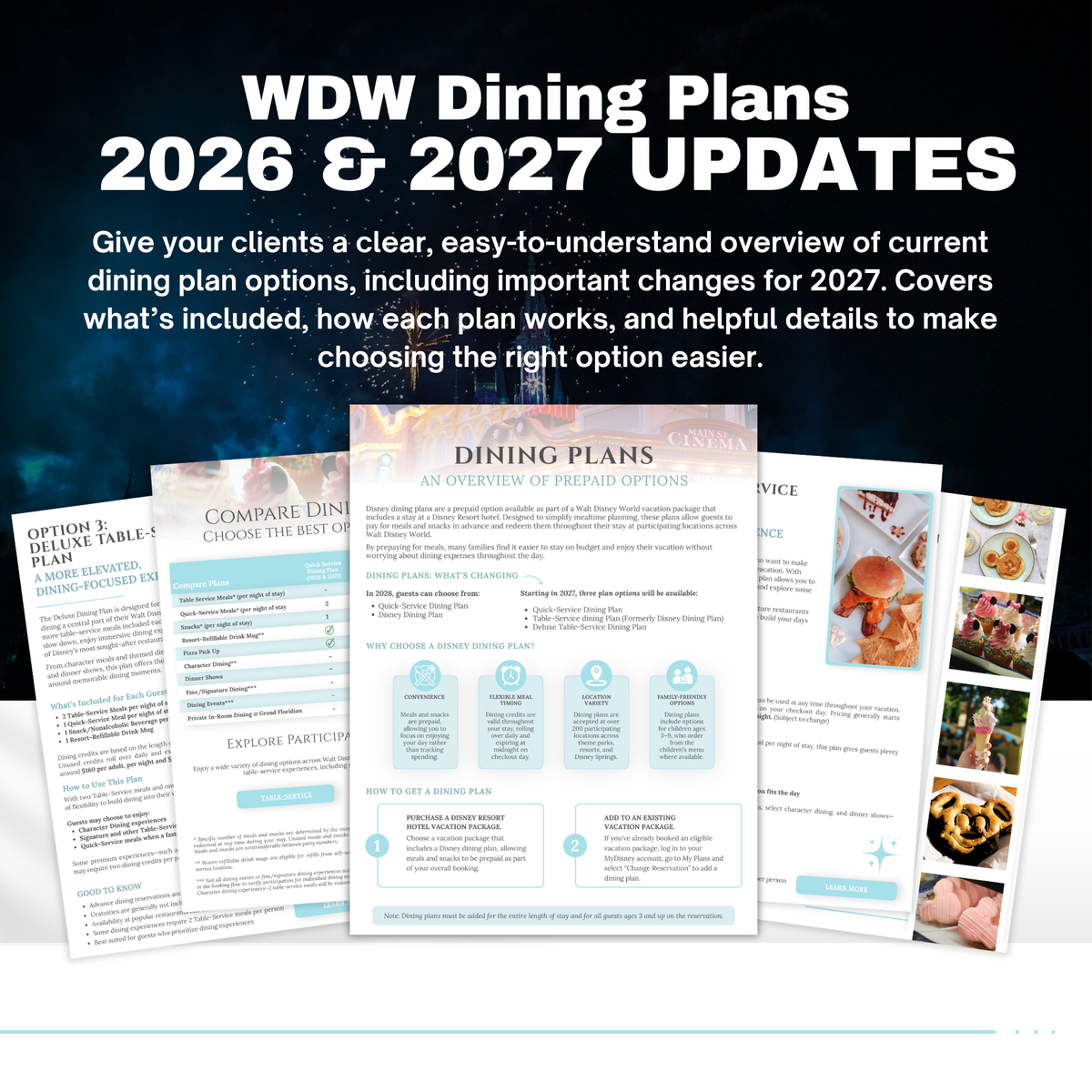 Walt Disney World 75-Page Travel Agent Vacation Guide Canva