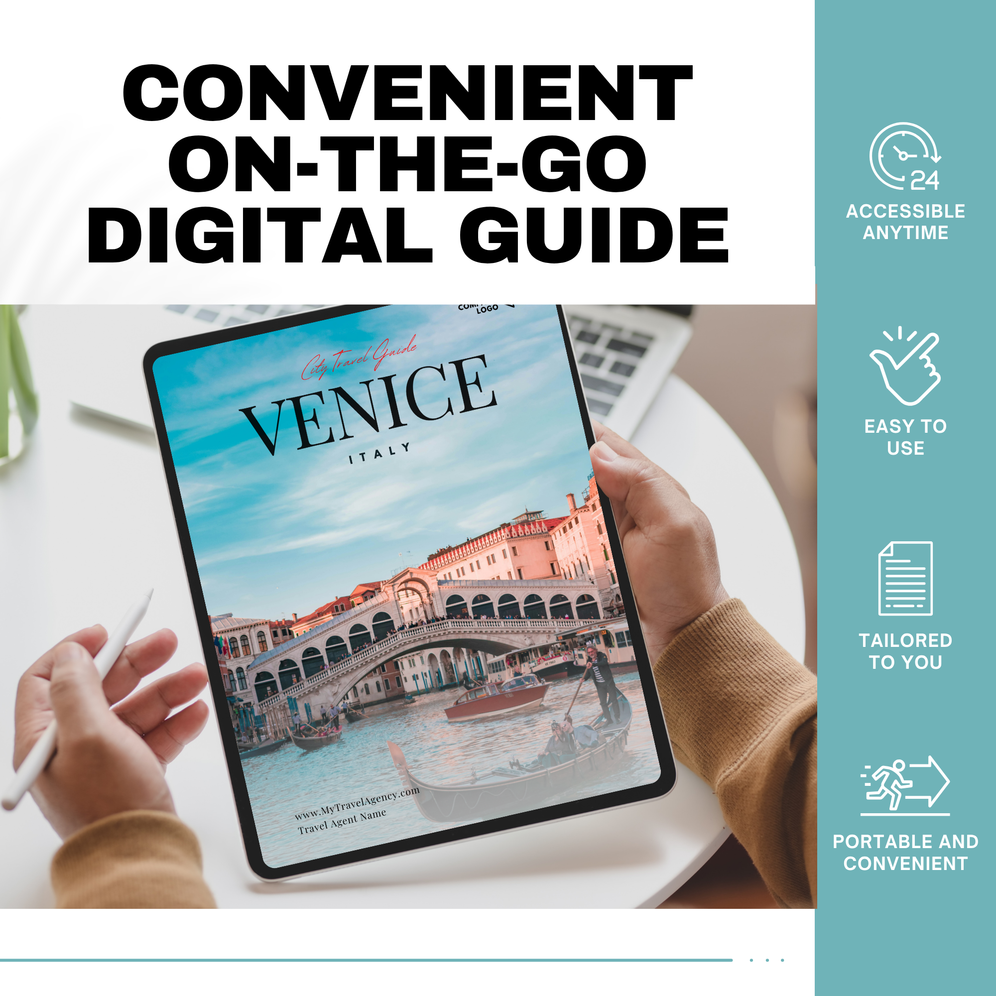 Venice Travel Agent City Guide | Professional Template