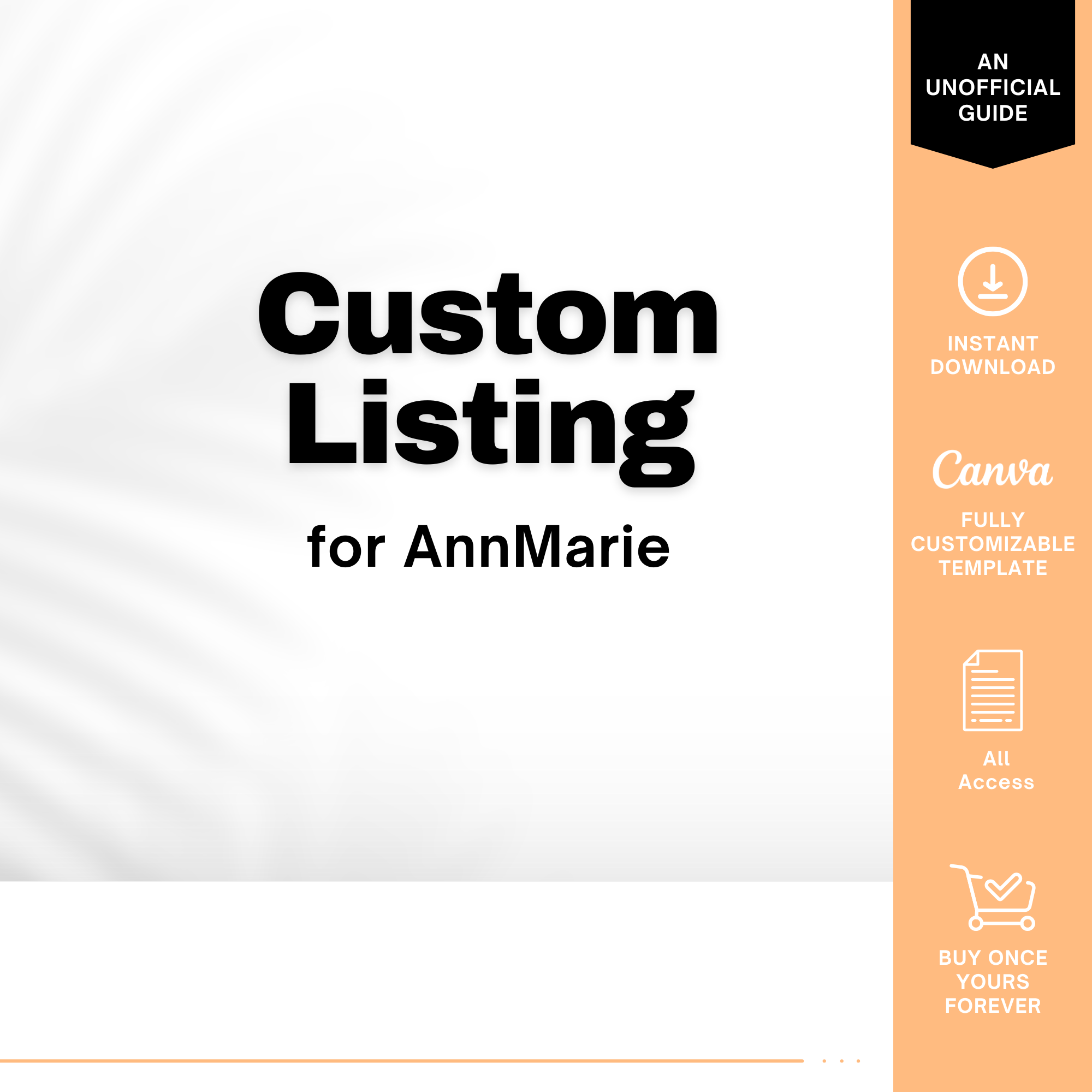 Custom Listing for AnnMarie