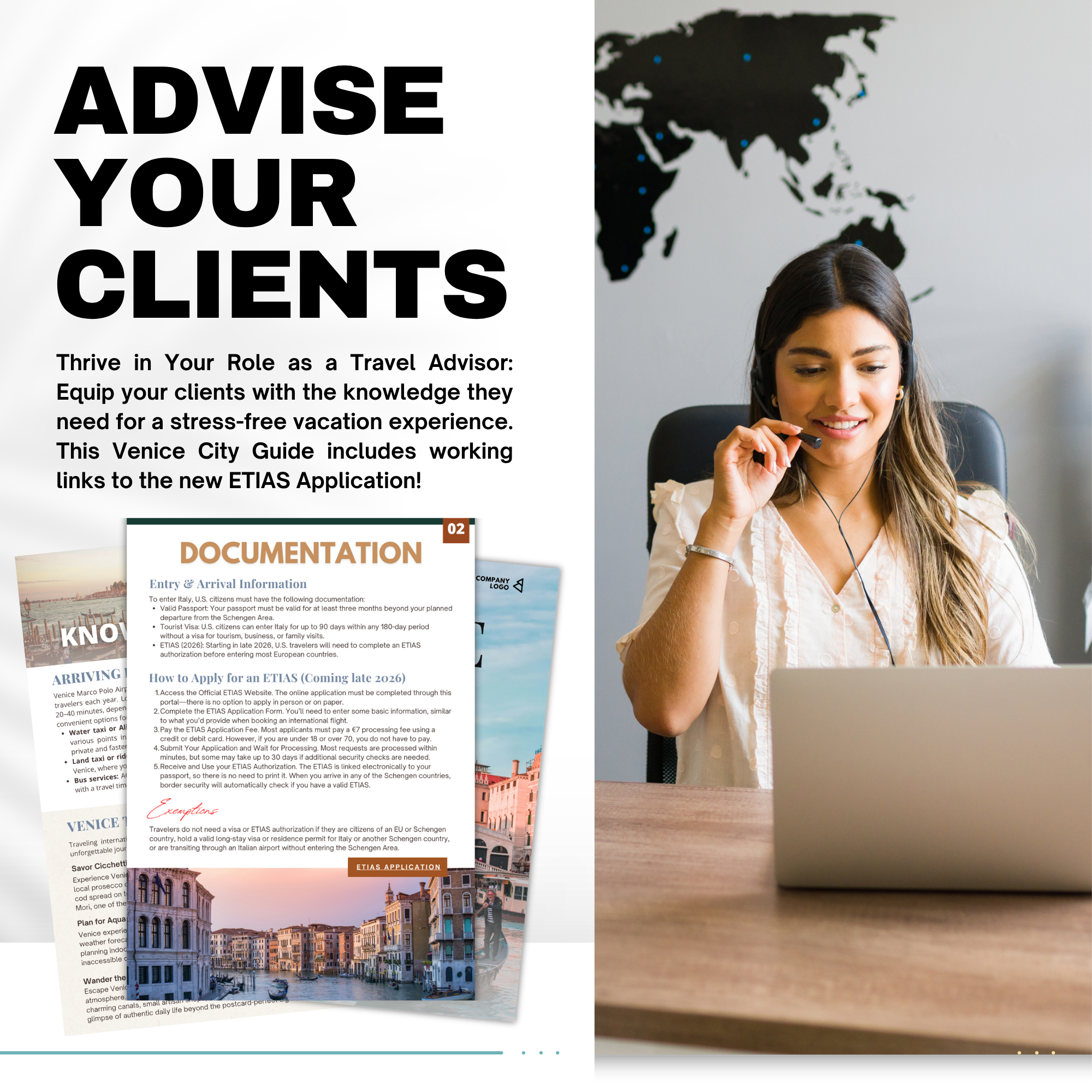 Venice Travel Agent City Guide | Professional Template