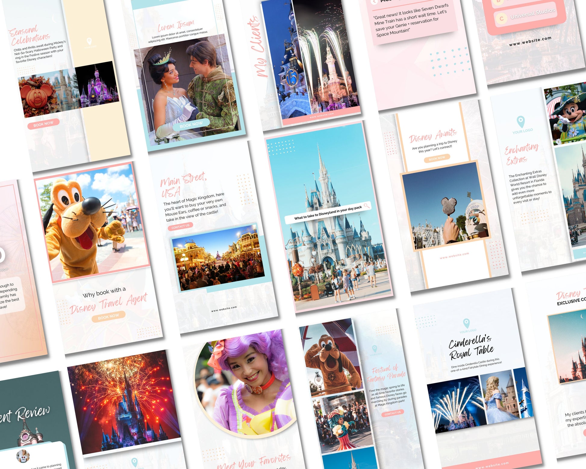 Travel Agent Social Media Posts, Travel Agent Stories, Travel Agent Template