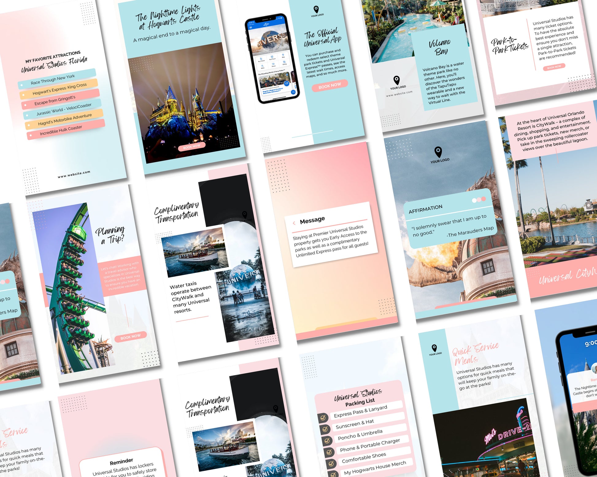 Universal Travel Agent Instagram Posts, Travel Agent Social Media, Travel Agent Stories, Travel Agent Template