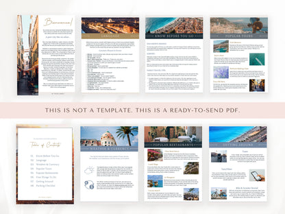 Nice, France City Guide, Travel Agent Template